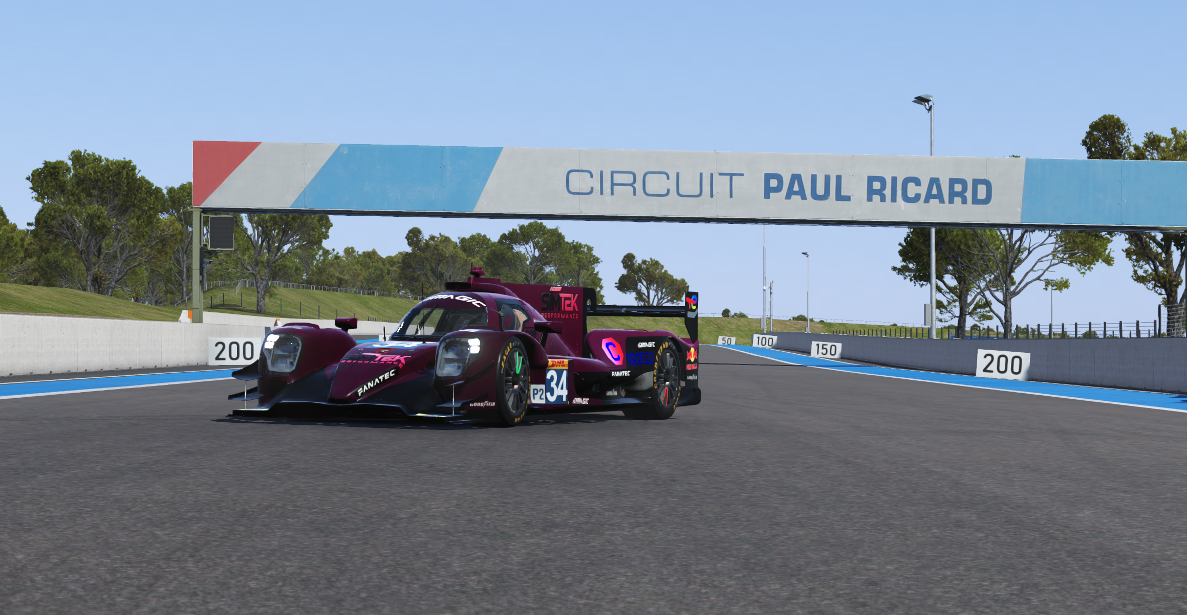 SIMTEK Performance - Vue de dessus