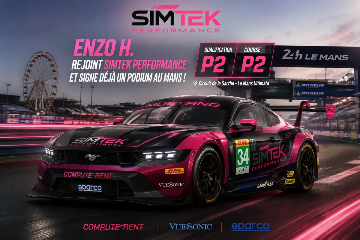 Enzo H. SimTek Performance — P2 qualification et course Circuit de la Sarthe