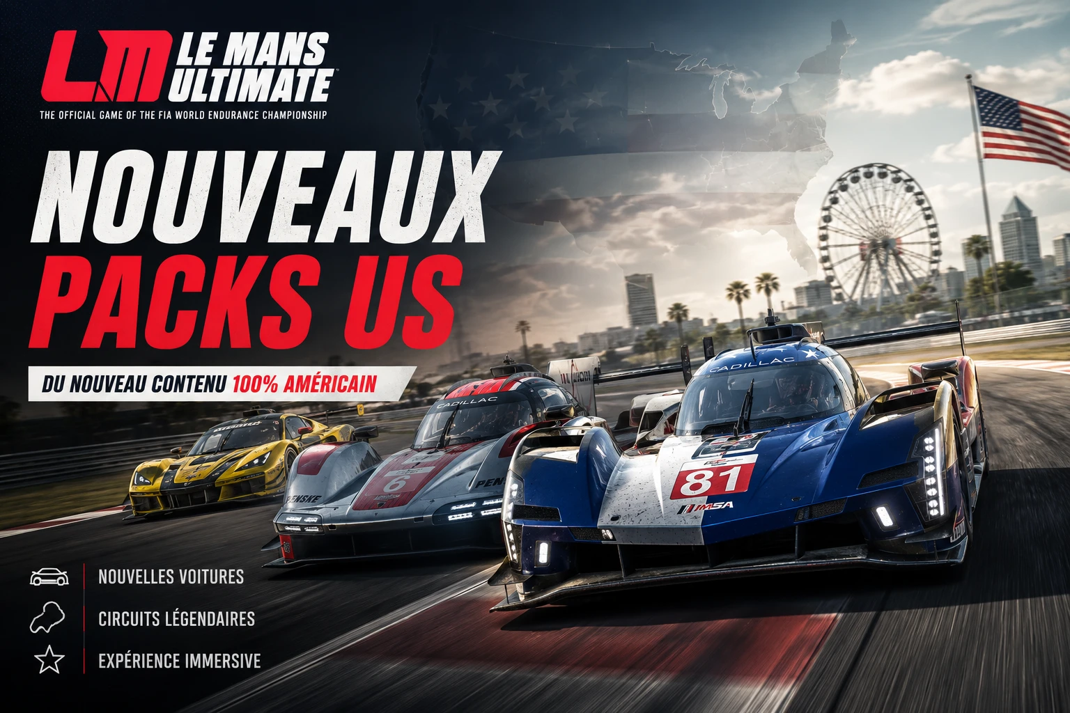Le Mans Ultimate US Track Pass — Nouveaux circuits américains Daytona Laguna Seca