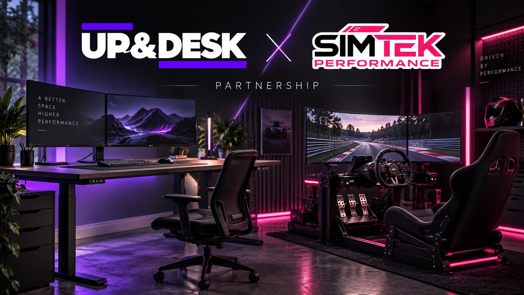 Partenariat SimTek Performance x UP&DESK